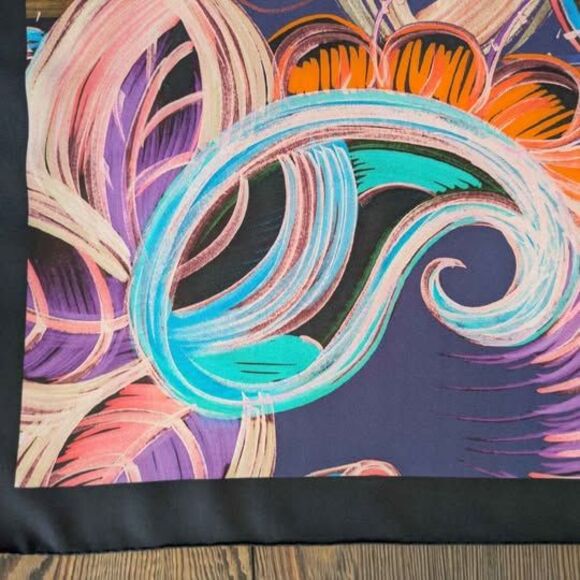 4 Pcs Russian Ethnic Scarf Square Hair Head Scarves Printed  Lot of 4 Square Polyester Scarves(see description)